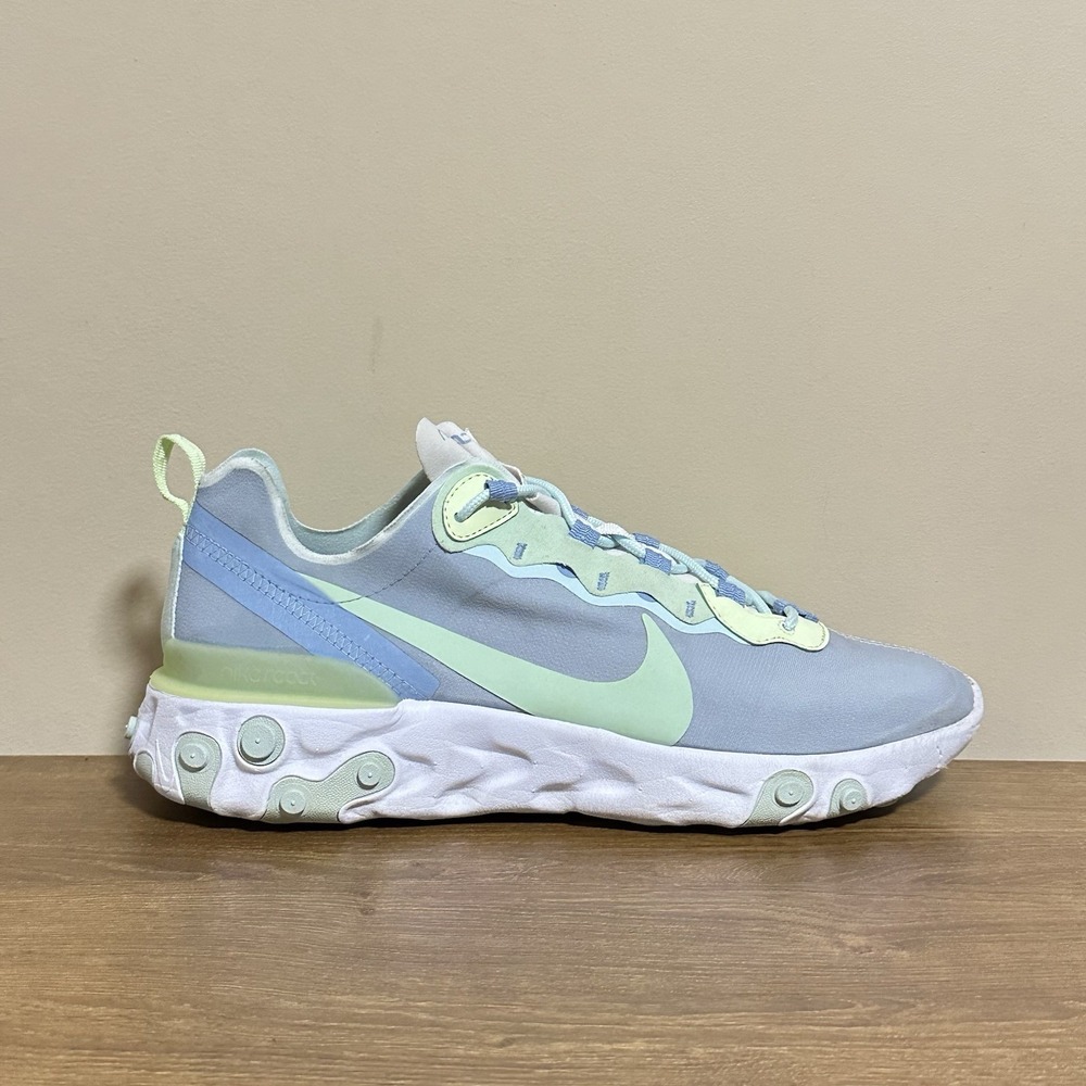 Nike React Element 55 Womens 11.5 Shoes Sneakers Frosted Spruce Trainers Running